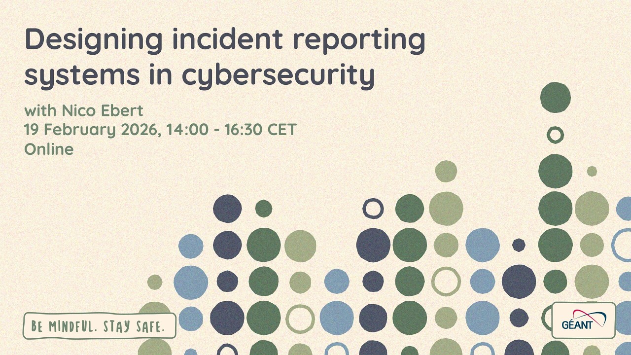 Webinar: Designing incident reporting systems in cybersecurity