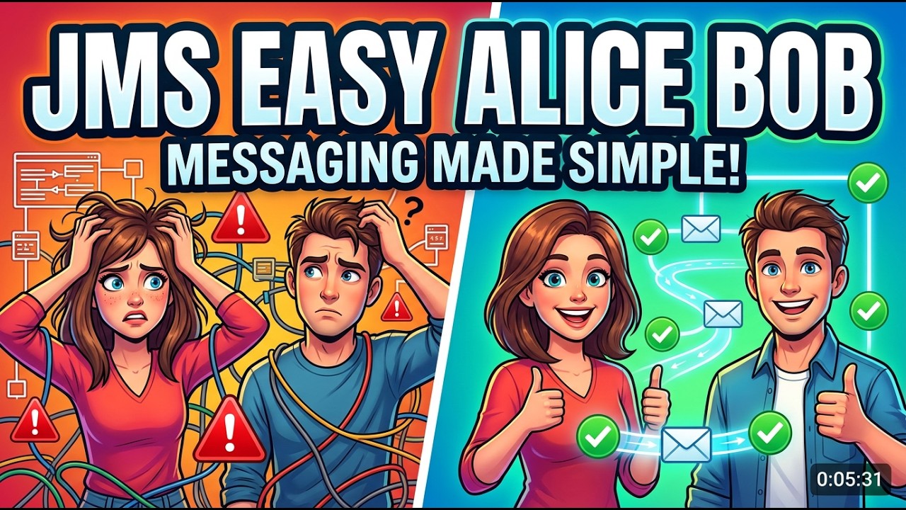 JMS Made Easy with Alice & Bob Example | Java Message Service