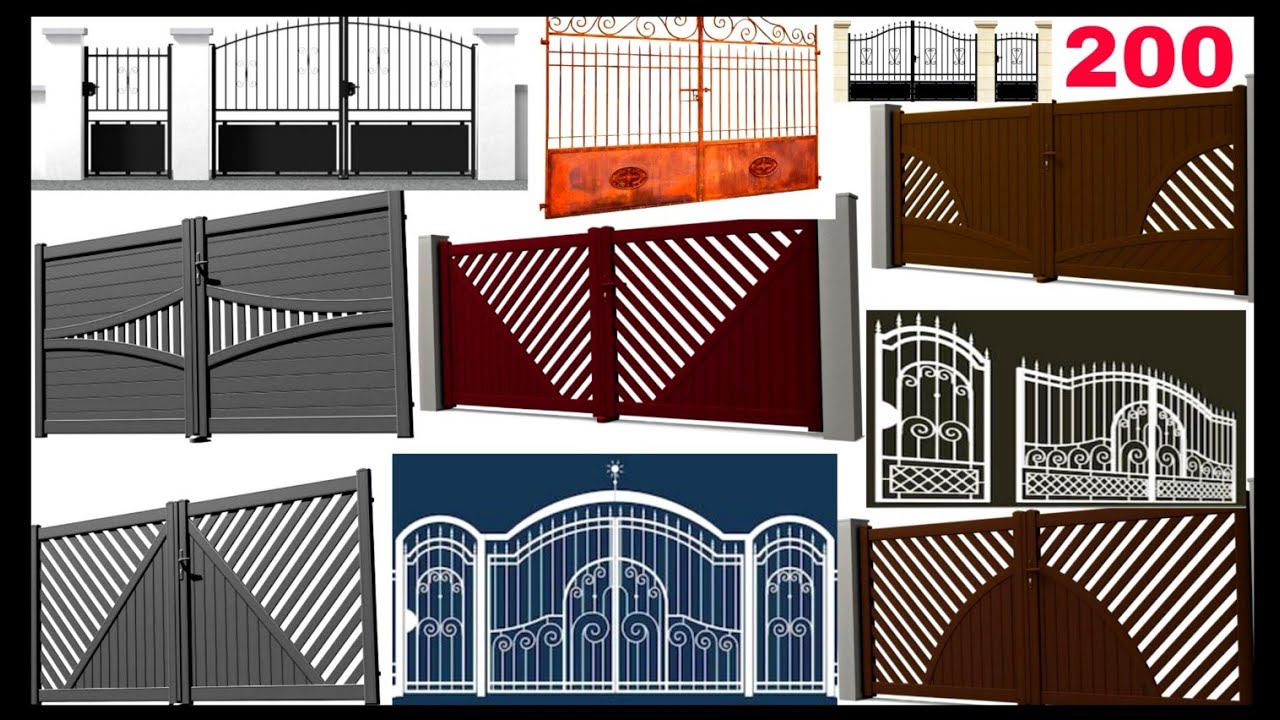 wrought Iron Gate & steel gate design//simple Morden Iron Gate design.Grill design.