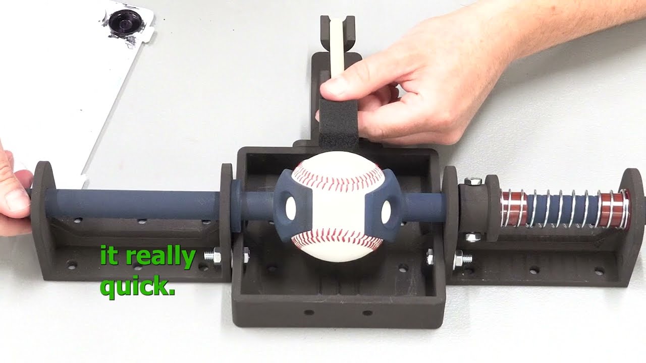 CleanFuego Baseball Equator Marking Rig - How to Mark on a 2 Seam Orientation