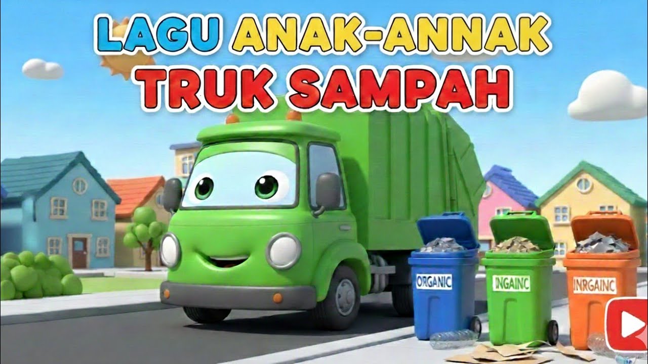 Lagu Anak Truk Sampah | Belajar Buang Sampah & Pilah Sampah