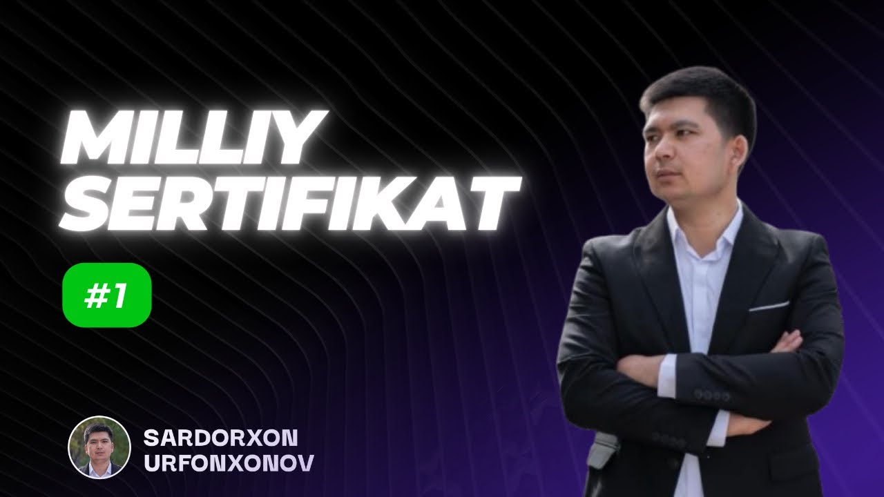 Milliy sertifikat #1 