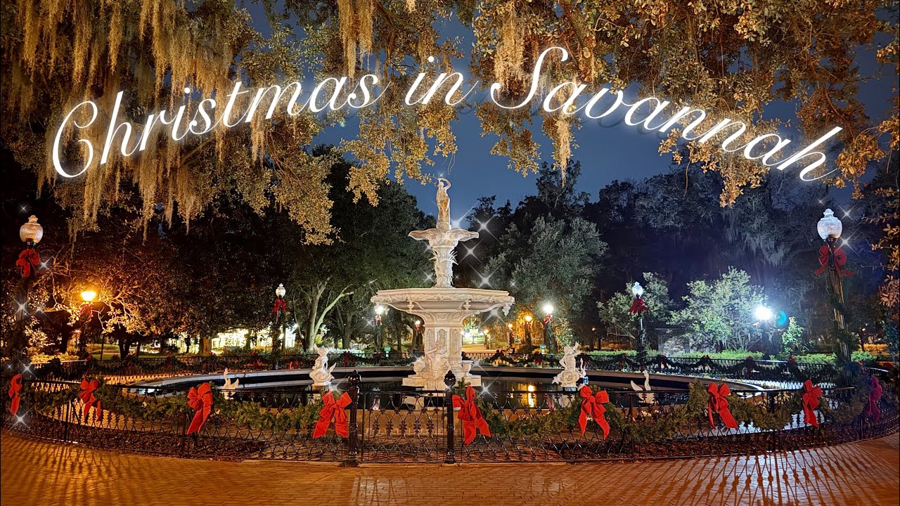 We tried Christmas Markets in Savannah, Georgia 🎄 