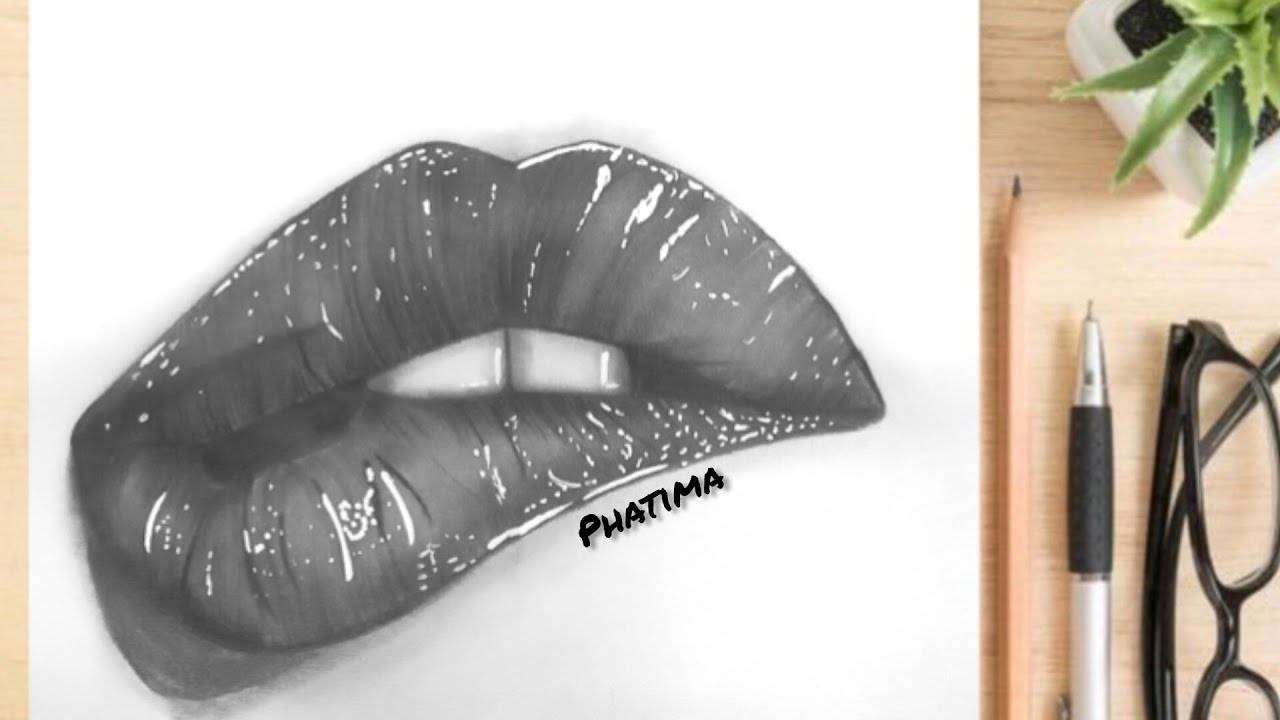 How to Draw Realistic LIPS | Tutorial for BEGINNERS ||how to draw mouth |lips drawing