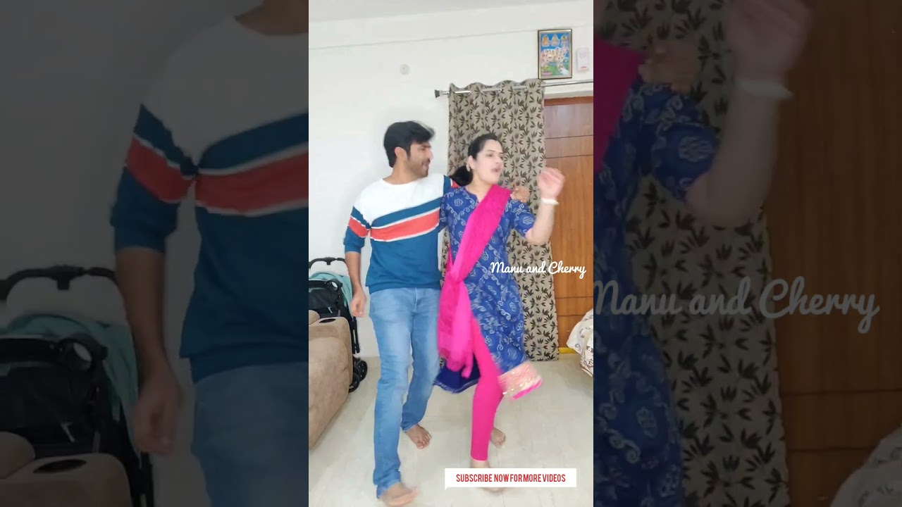 NAATU NAATU Hook Step from #rrrmovie Tapping our feet together #manuandcherry