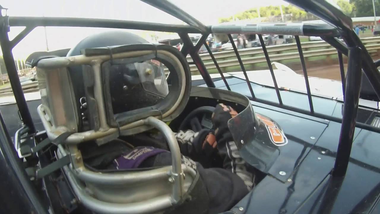 #66c Matt Cosner, hot laps, cockpit view, Hagerstown Speedway 8-6-16