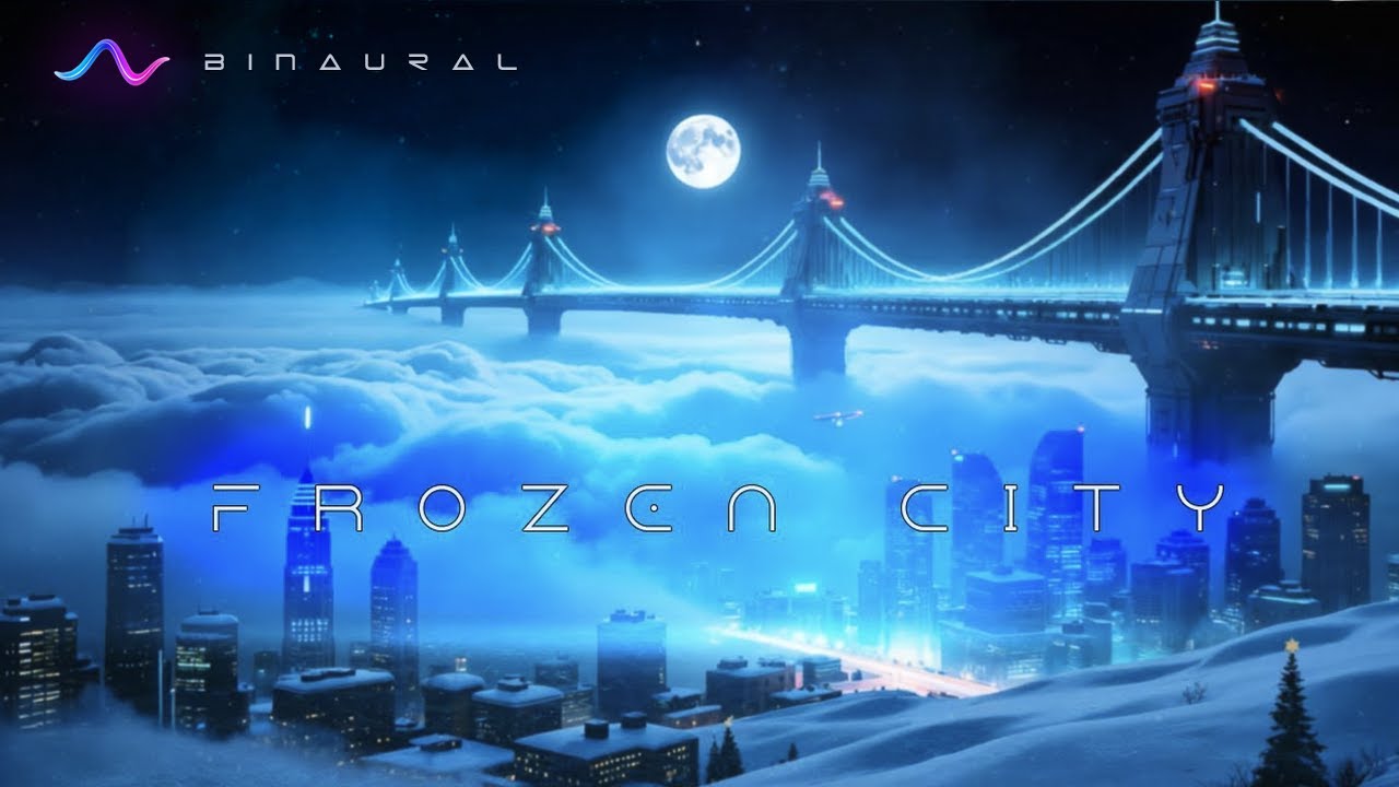 Frozen City SciFi Sci-Fi Ambience Music | Distant Traffic & Urban Sounds