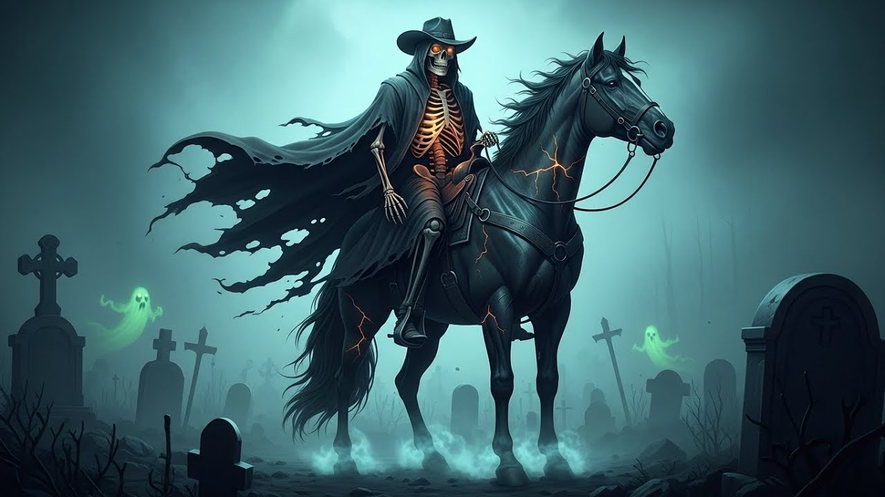 Ghost Rider Skeleton Cowboy &ndash; Dark Country Night Music