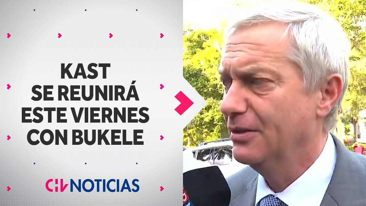Kast confirmó viaje a El Salvador y se reunirá con Nayib Bukele este viernes - CHV Noticias