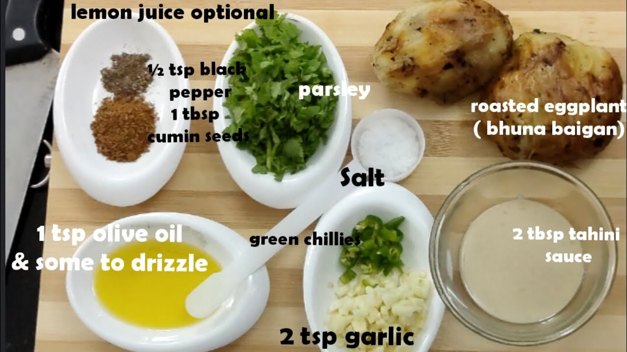 How to make Babaghanush |  Appetizer | Lebanese cuisine | how to make Lebanese appetizer |minikamenu