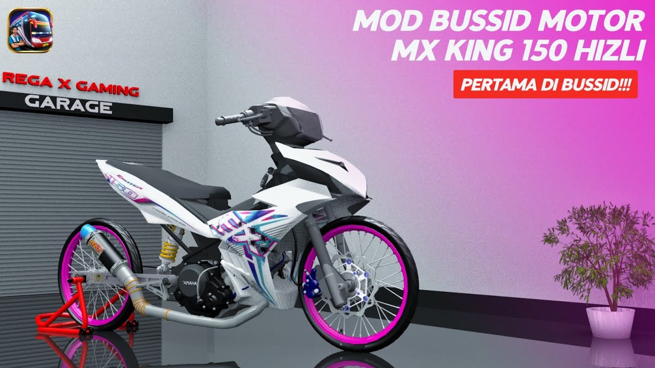 Pertama!! di bussid | MOD BUSSID MOTOR MX KING HIZLI