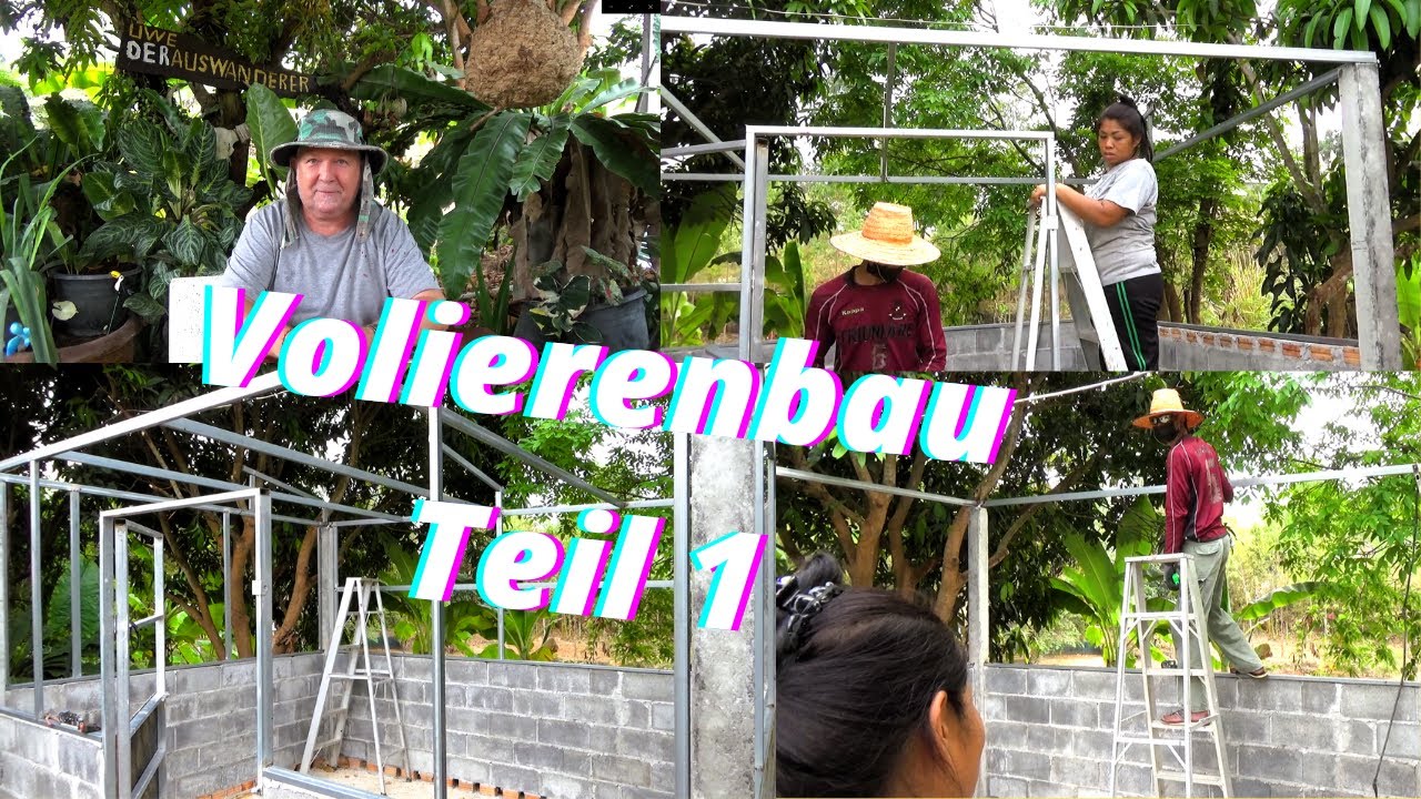 Es geht los!!! Volierenbau der 1 Teil😀 Ger&uuml;st schwei&szlig;en.