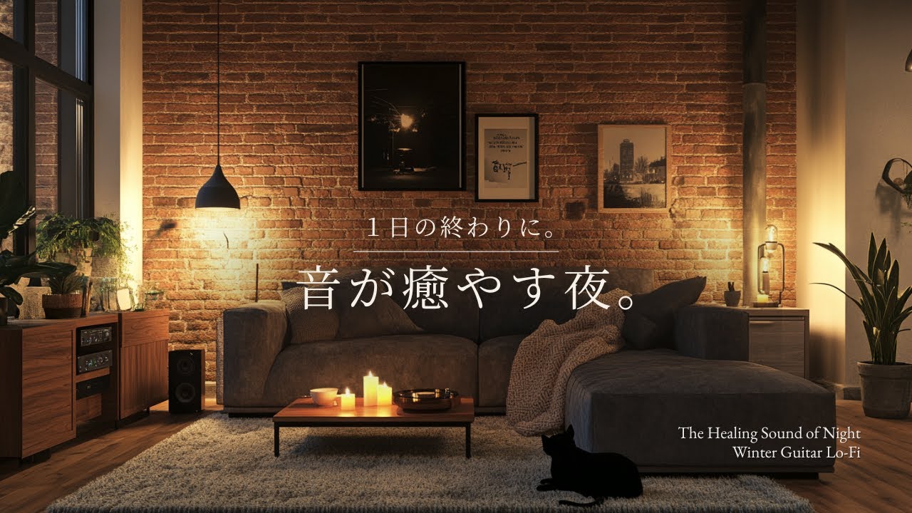 【夜の癒しBGM】1日の終わりに、音が癒やす夜。｜A Night Soothed by Sound – Gentle Guitar Lo-Fi 🌙🎵
