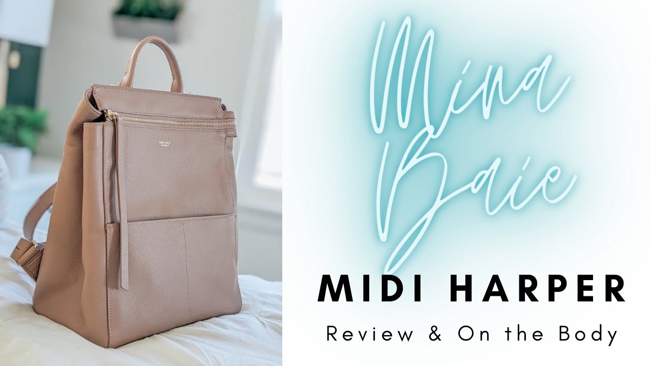 Mina Baie Midi Harper Diaper Bag Packed for Back to School Errands