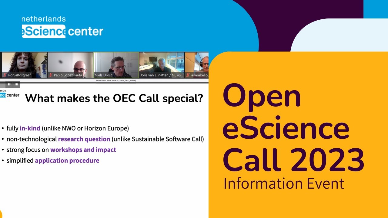 Open eScience Call 2023 - Information Event