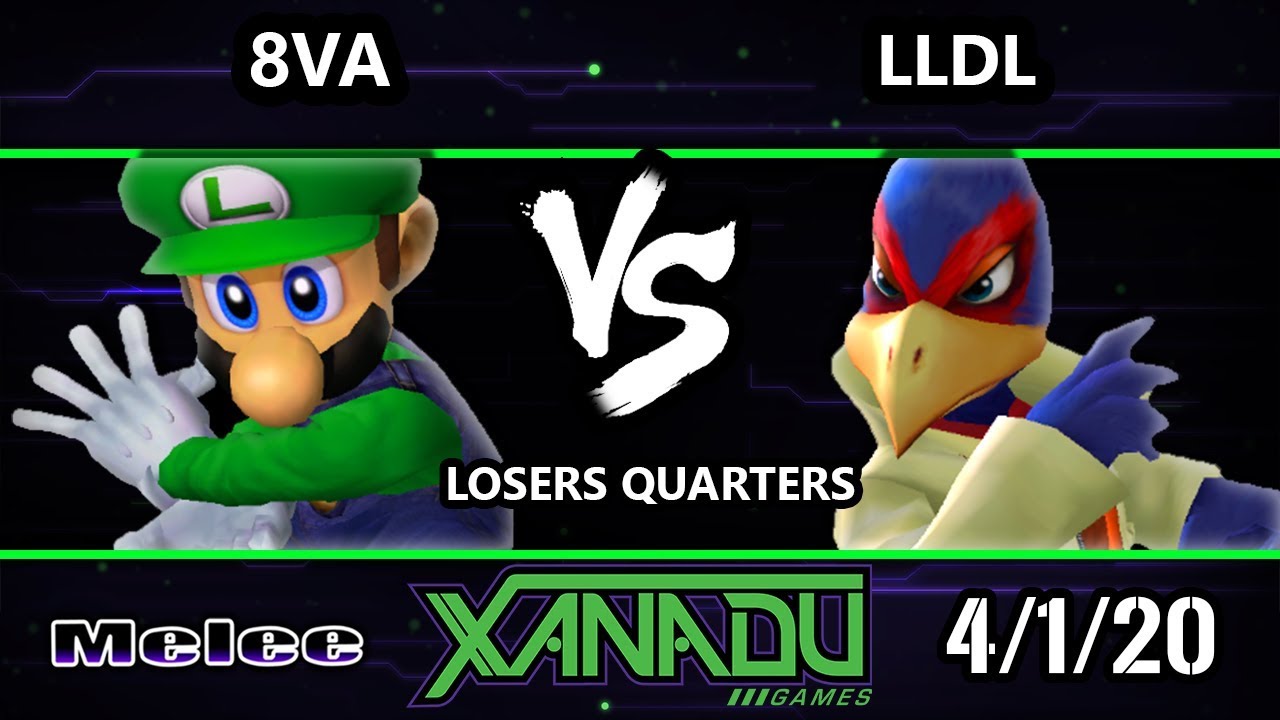 S@X 347 Online Losers Quarters - 8va (Luigi) Vs. LLDL (Falco, Fox) Smash Melee - SSBM