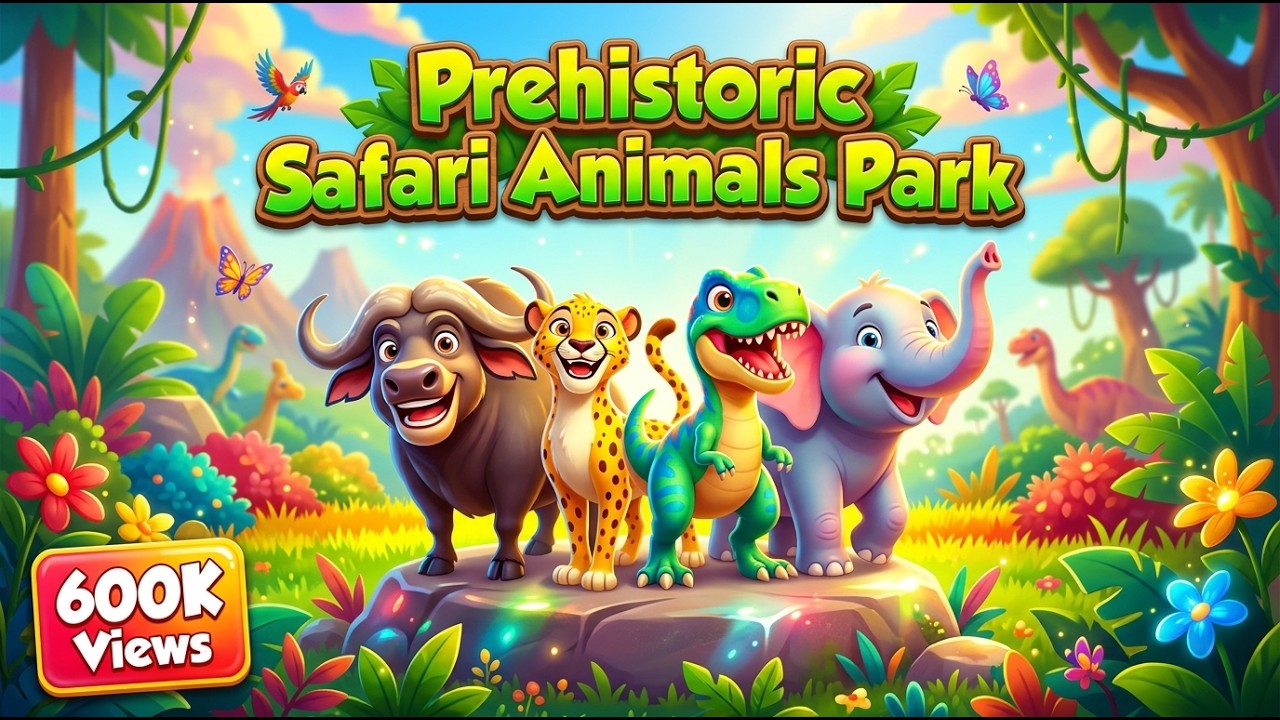 ABC Colorful Safari Halloween Animal Song 0127 | ABCs & Colors Learning Song For Kids