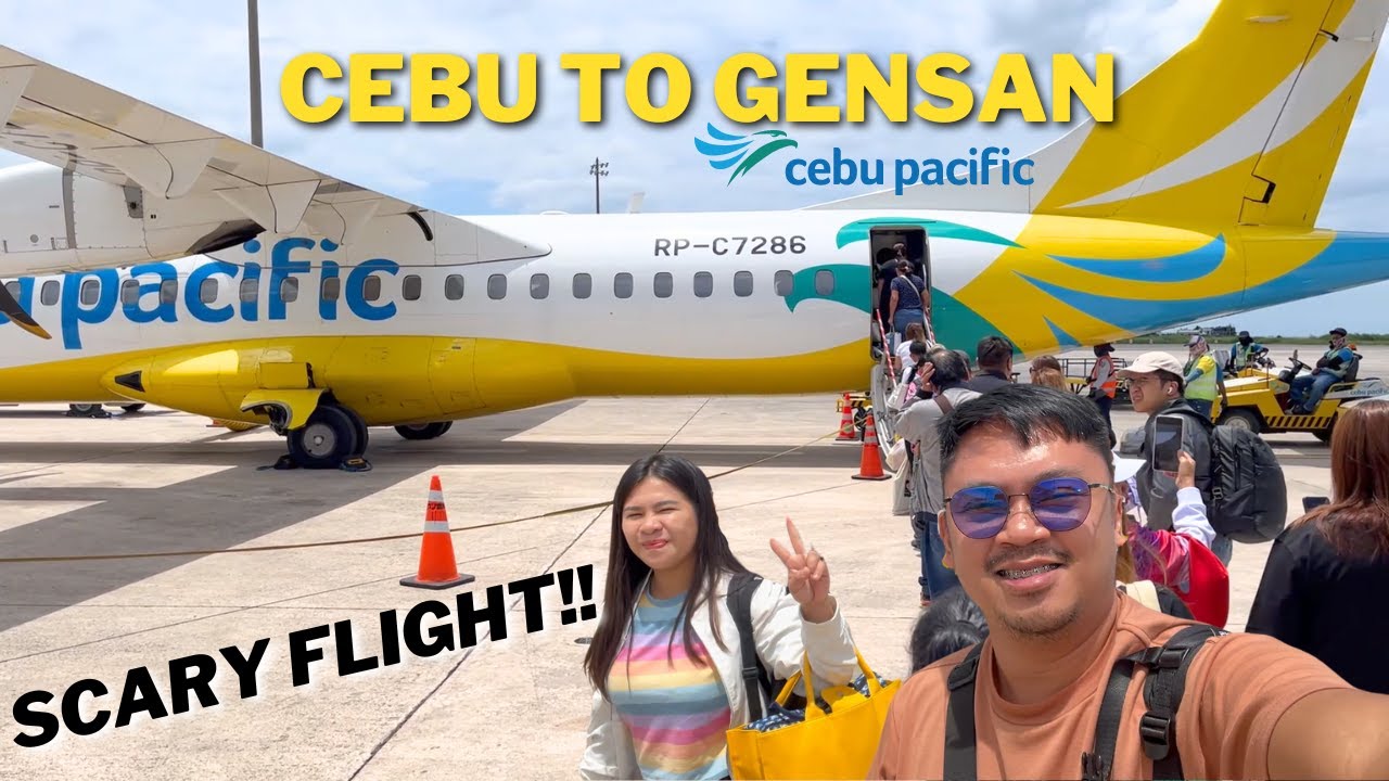 SCARY FLIGHT!  Cebu Pacific ATR 72-600 Flight Report! | DG6817 CEB-GES