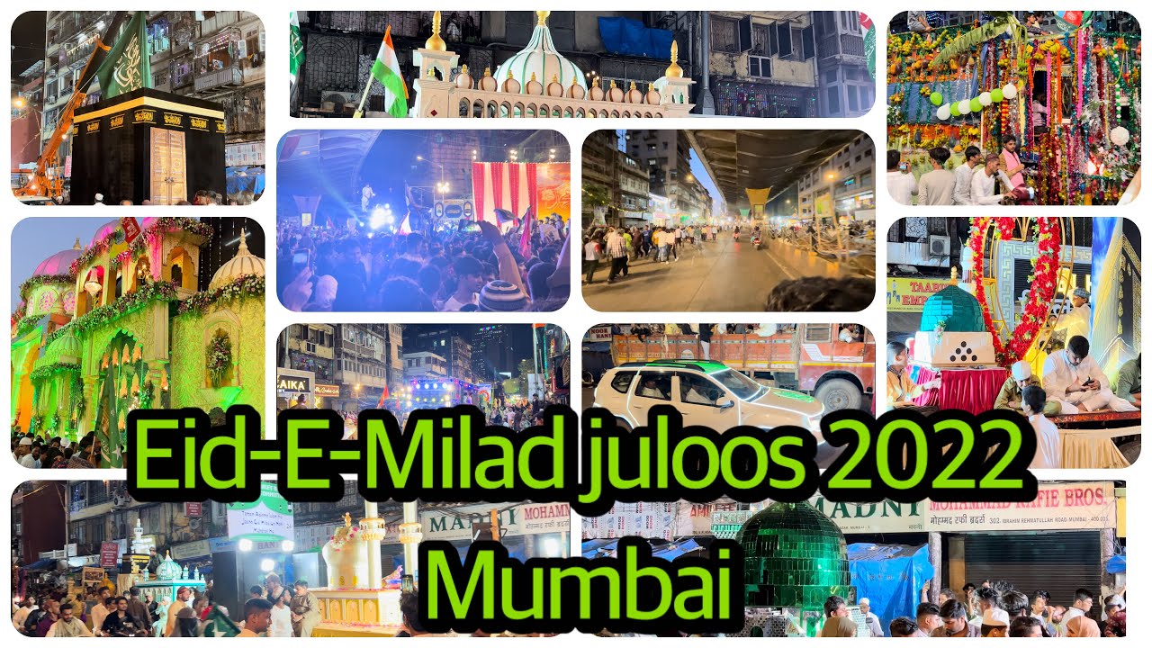 Eid-e-Milad mumbai juloos 2022 | Grand celebration | bht maza ayi | 2 salo baad |