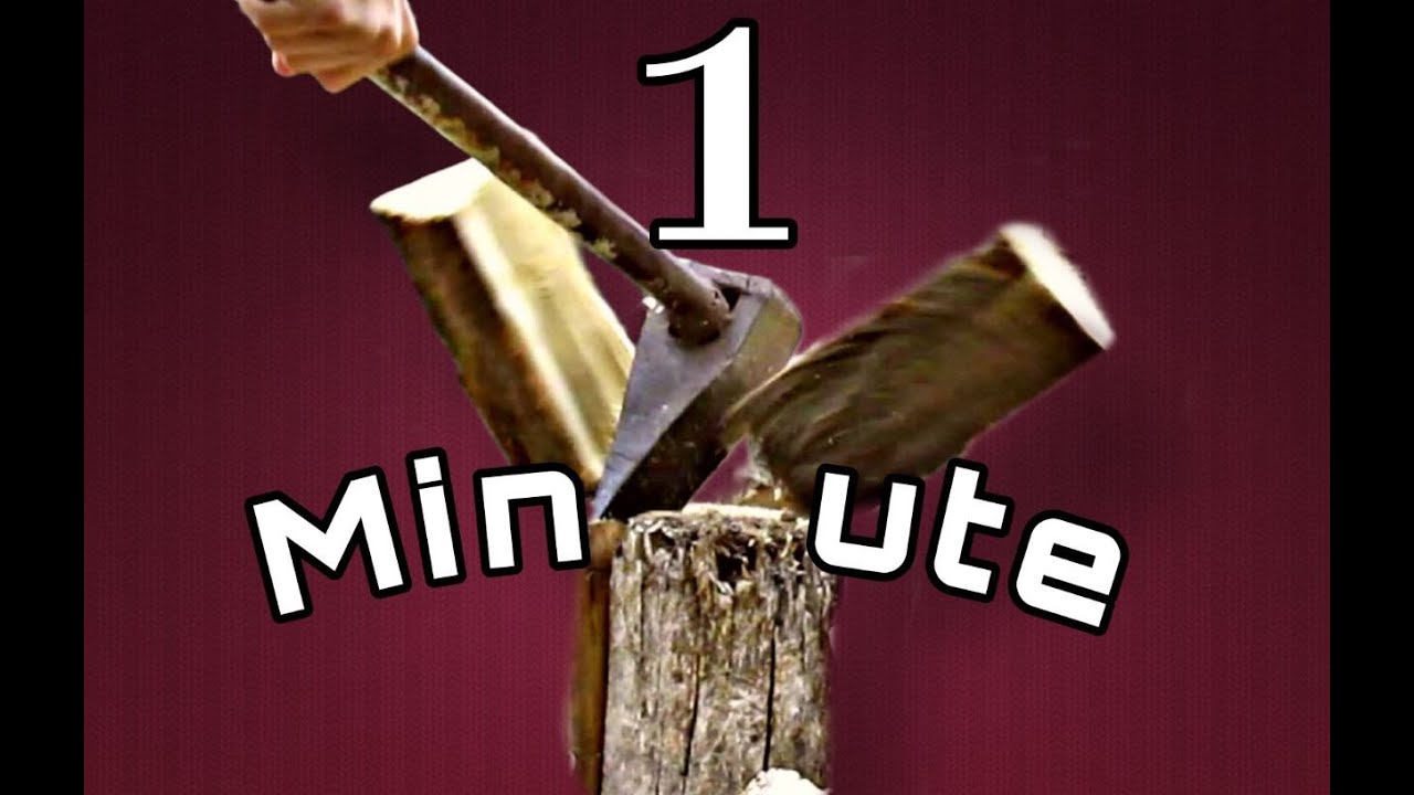 How to chop wood?  [ in 1 MINUTE ]