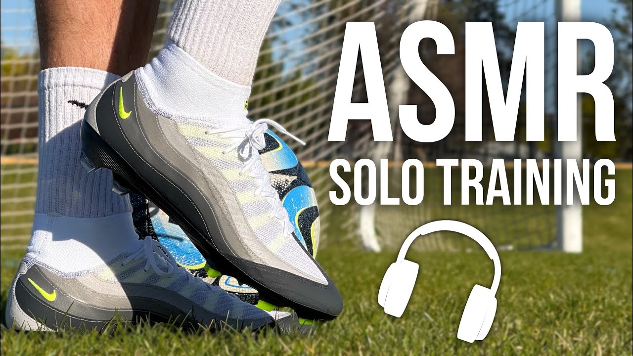 ASMR Solo Training Session For Soccer / Football In Nike Mercurial Superfly 10 Air Max 95