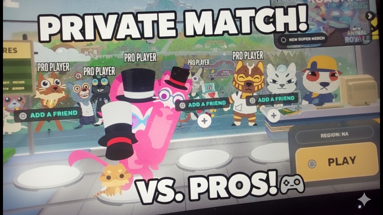 Super Animal Royale Priv Match VS PROS (won)