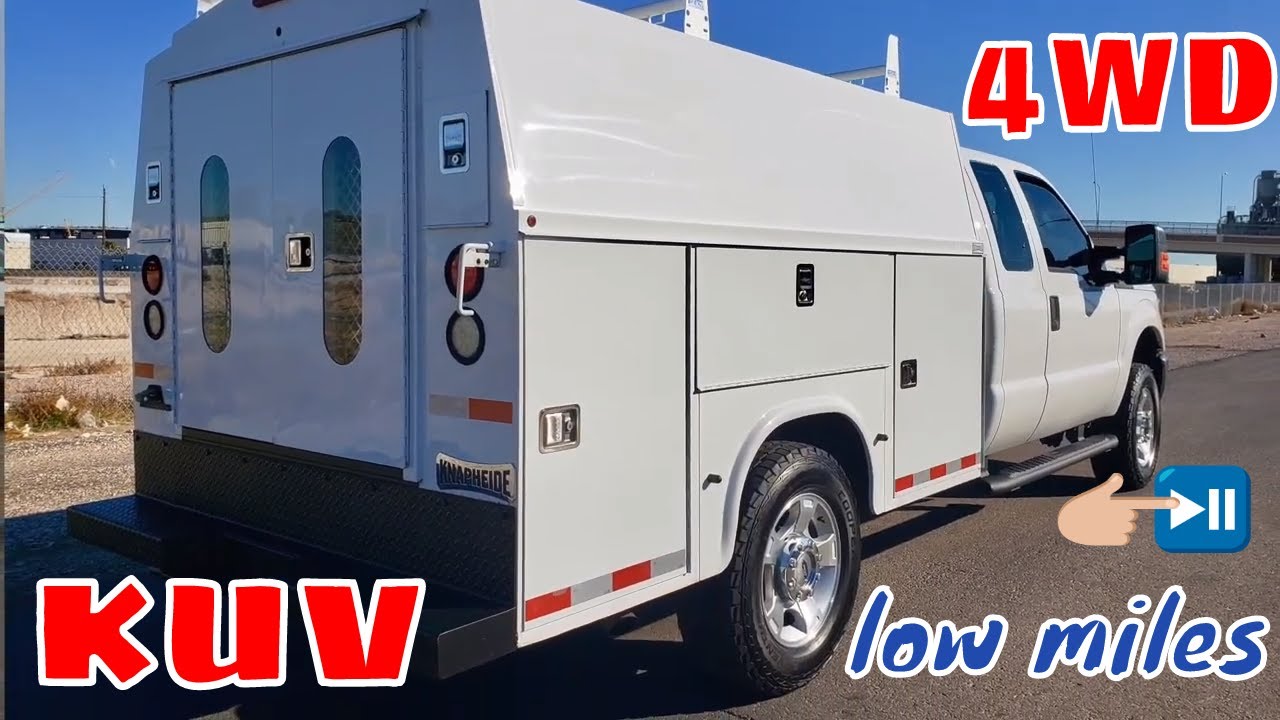 2015 Ford F350 KUV UTILITY, 4WD, EXTENDED CAB, KNAPHEIDE BODY, 70k MILES - FleetTrucksUSA.com