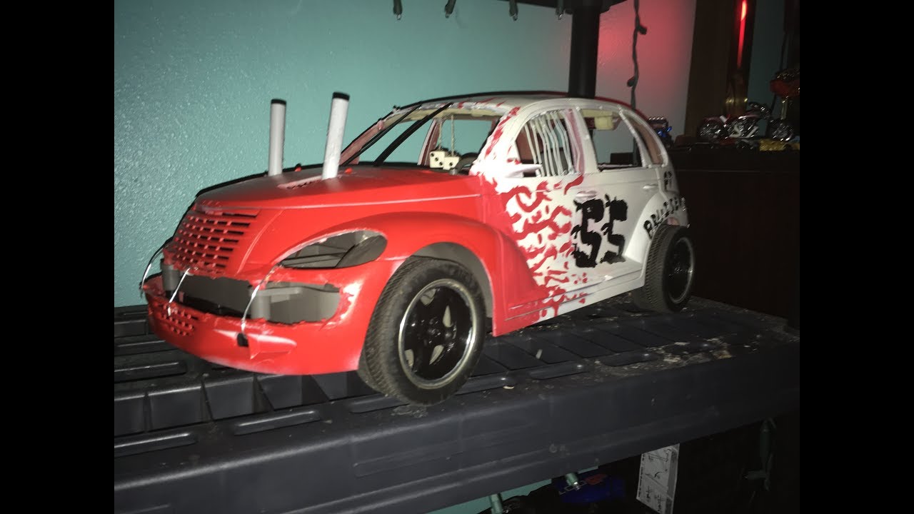 New Bright RC Brushless Conversion: PT Cruiser Demolition Derby Car