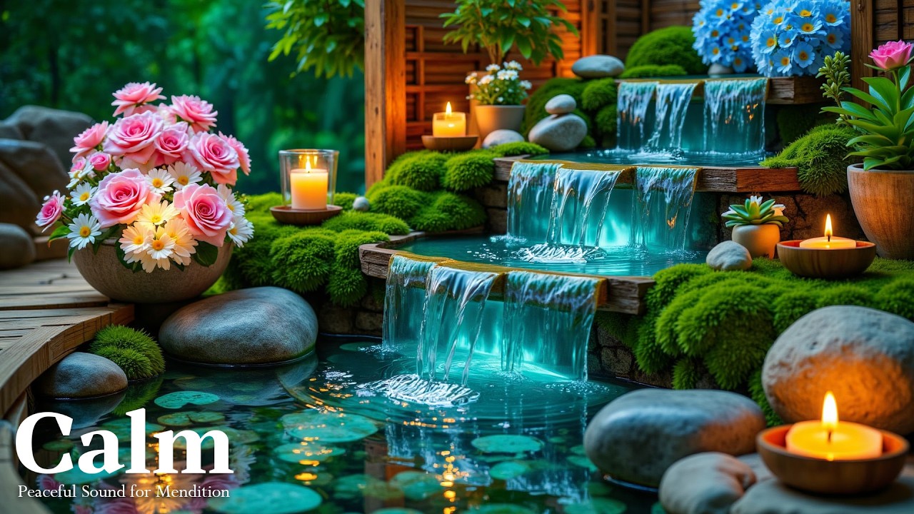 Лечебный спа-салон: фортепиано + звуки воды 🌿 Расслабляющая музыка для снятия стресса и успокоения