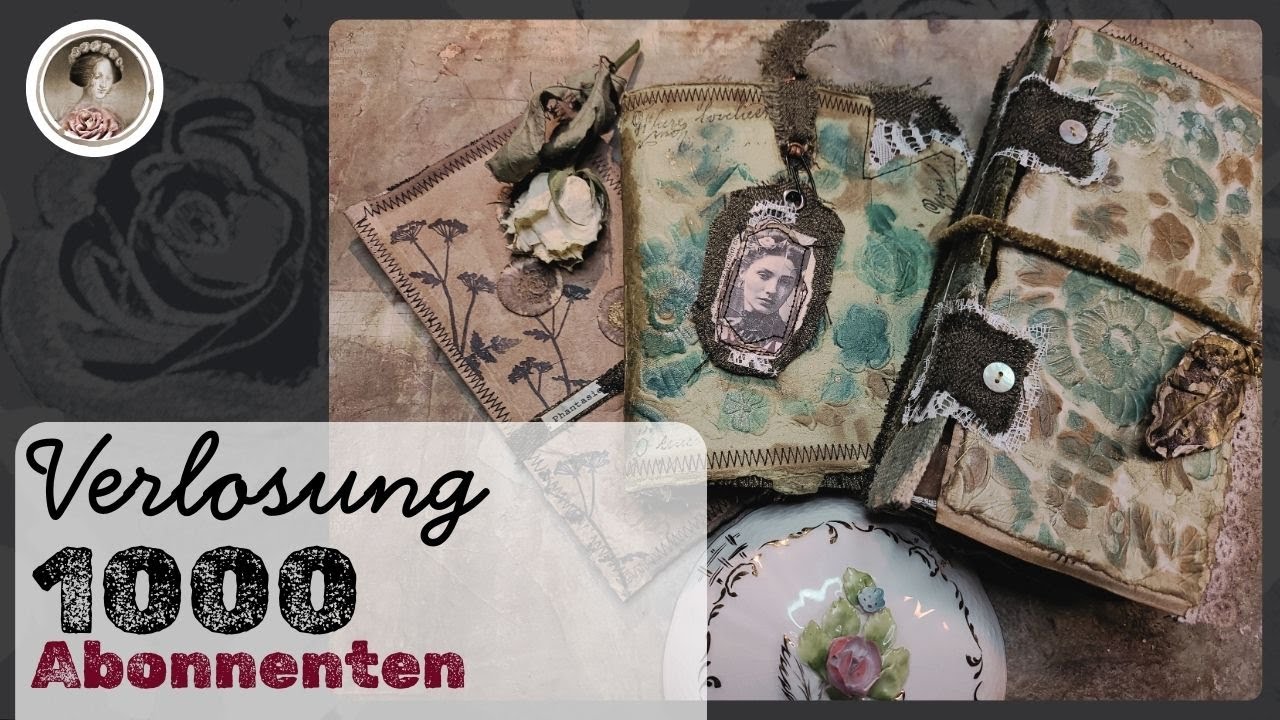 🍀 1000 Abonnenten🍀 2 Junk Journals aus Eierkartons ✤ FREEBIE ✤ neues digitales Papier