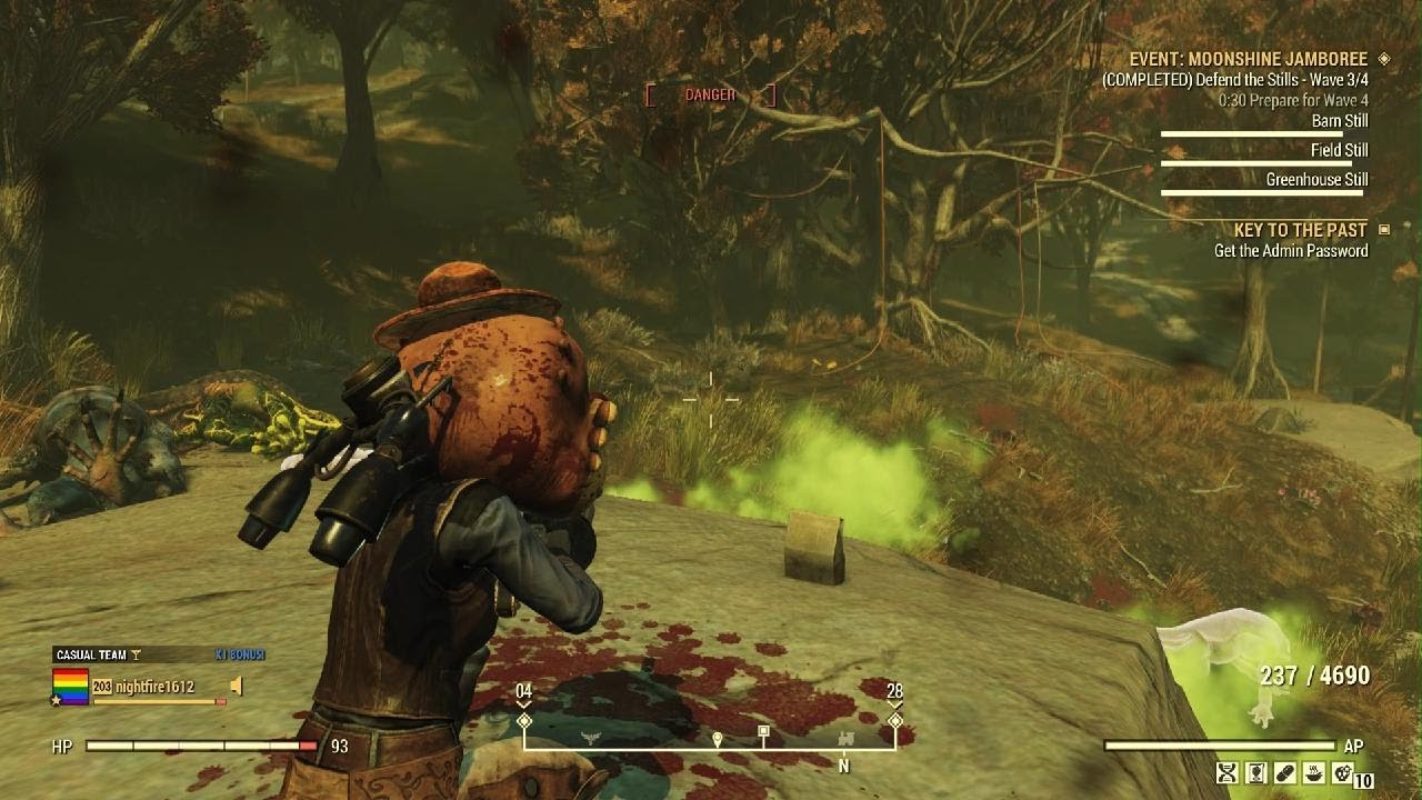 Fallout 76.Doing some quests and random stuff.
