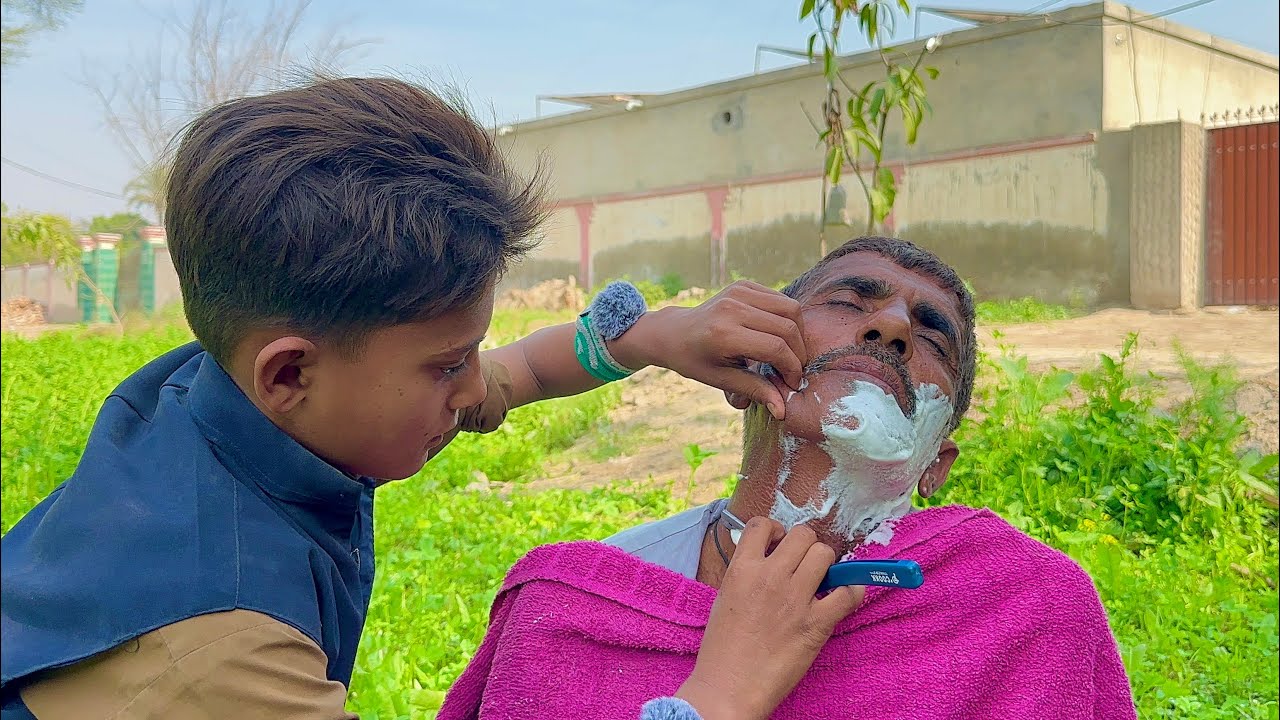 ASMR Smallest barber 💈 in the world Fast Shaving 🪒 