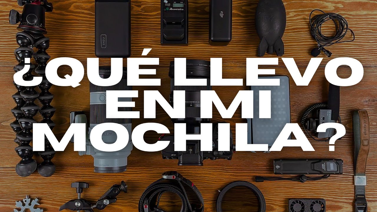 ¿QUÉ LLEVO EN MI MOCHILA? | FOTOGRAFÍA y VÍDEO