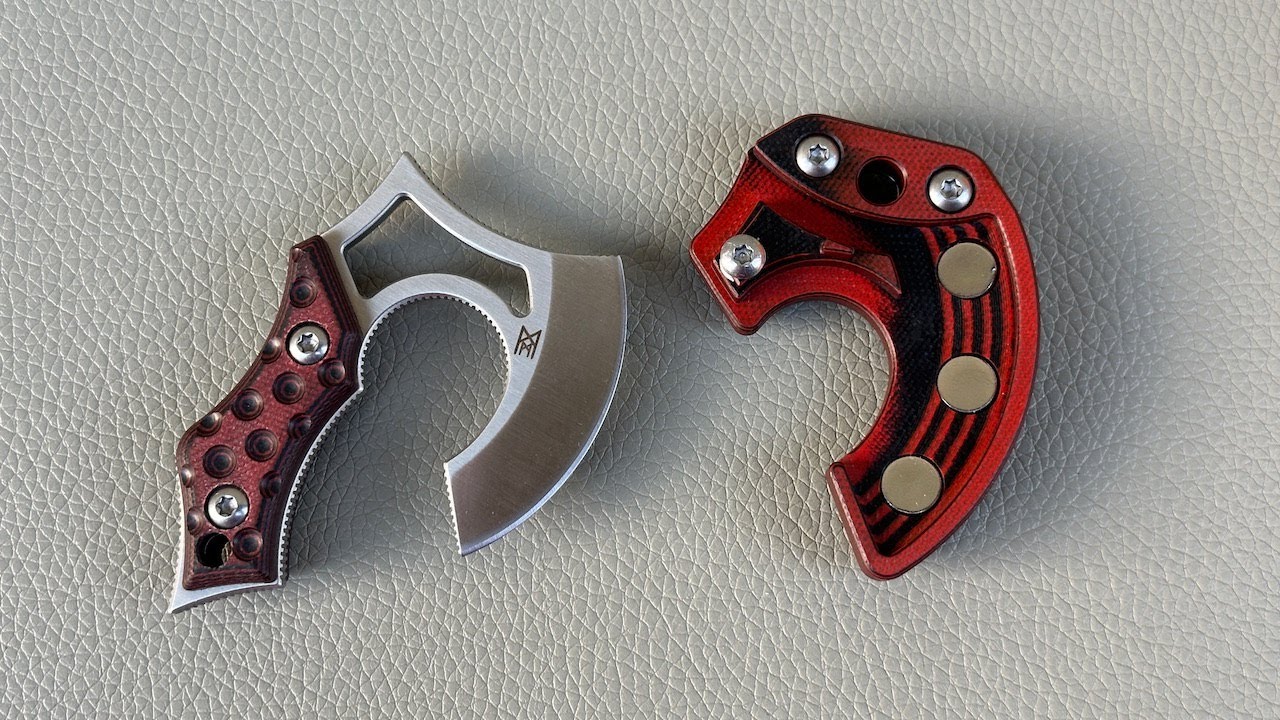 Midgards-Messer NORI NANO V2 Neckknife Neckaxt Mini Axt (G10 Version)