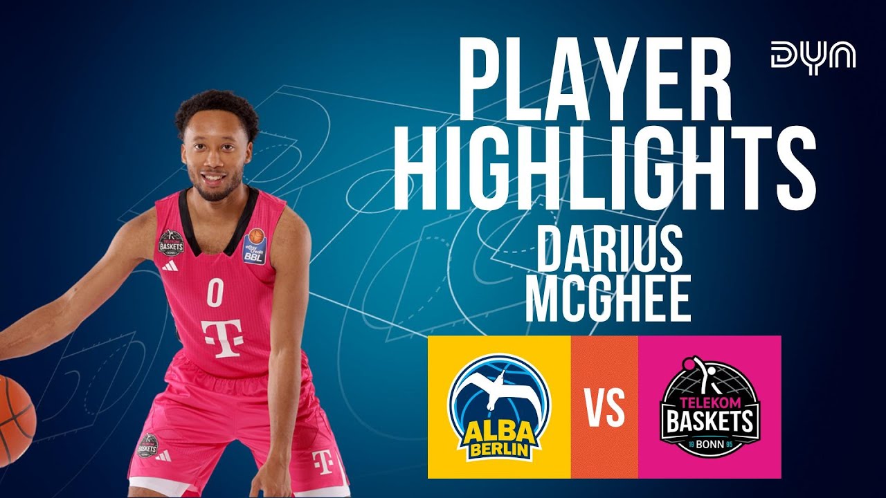Darius McGhee Highlights vs. ALBA BERLIN  | easyCredit BBL | Dyn Basketball