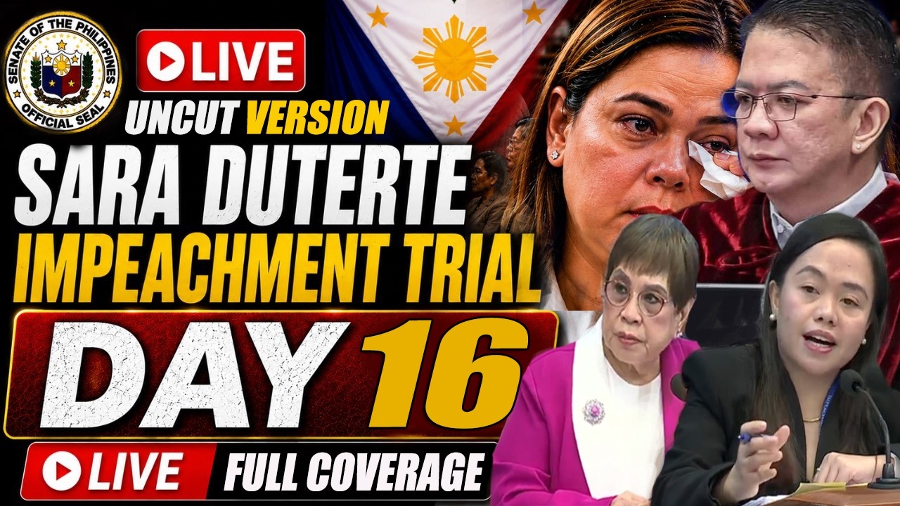 DAY 16: IMPEACHMENT TRIAL OF VICE PRESIDENT SARA SIMMERMAN DUTERTE | AUGUST 14, 2026 | LIVE COVERAGE
