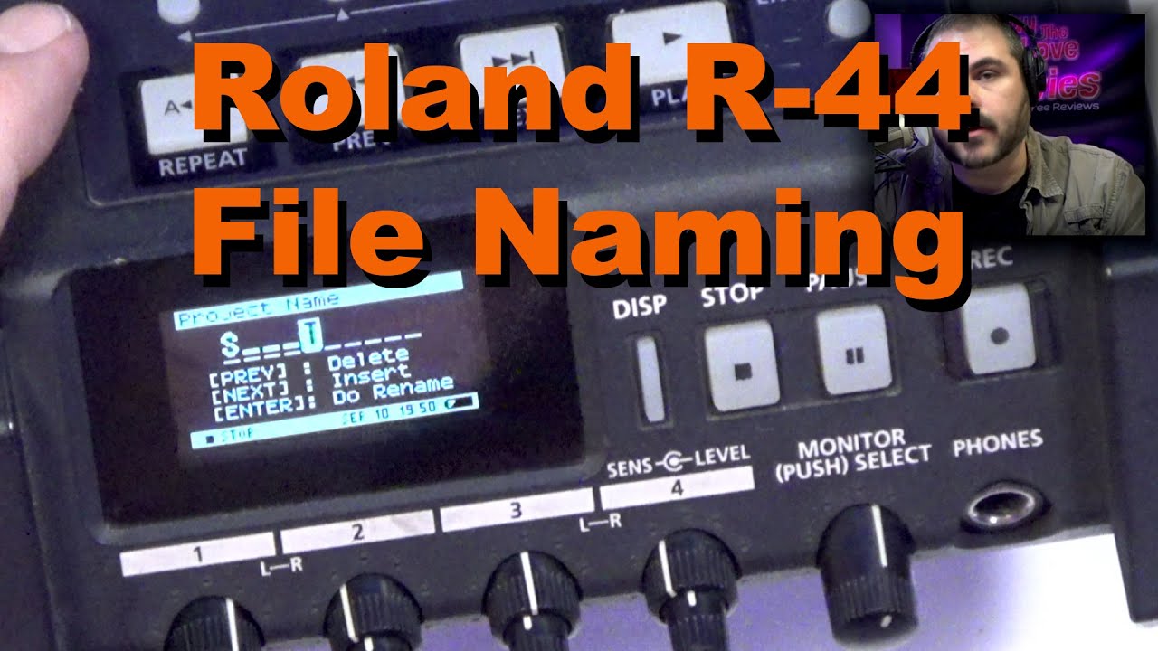 Roland R44 File naming