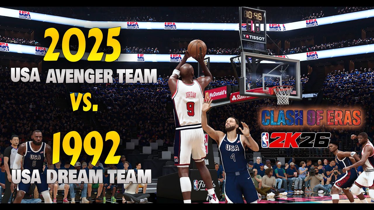 1992 Dream Team vs. 2025 USA Team (Avengers) - No eras No excuses - One court One game, Who wins?