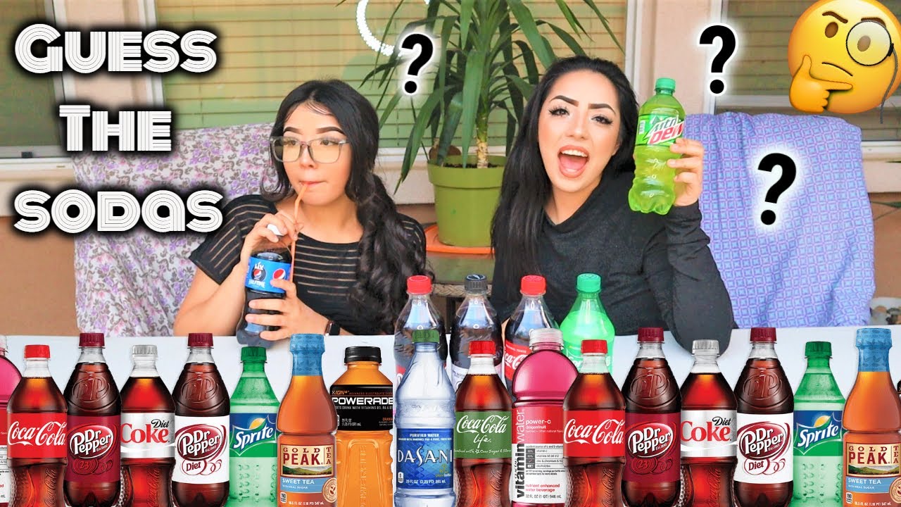 GUESS THE SODA CHALLENGE BLIND FOLDED! *BURPS*