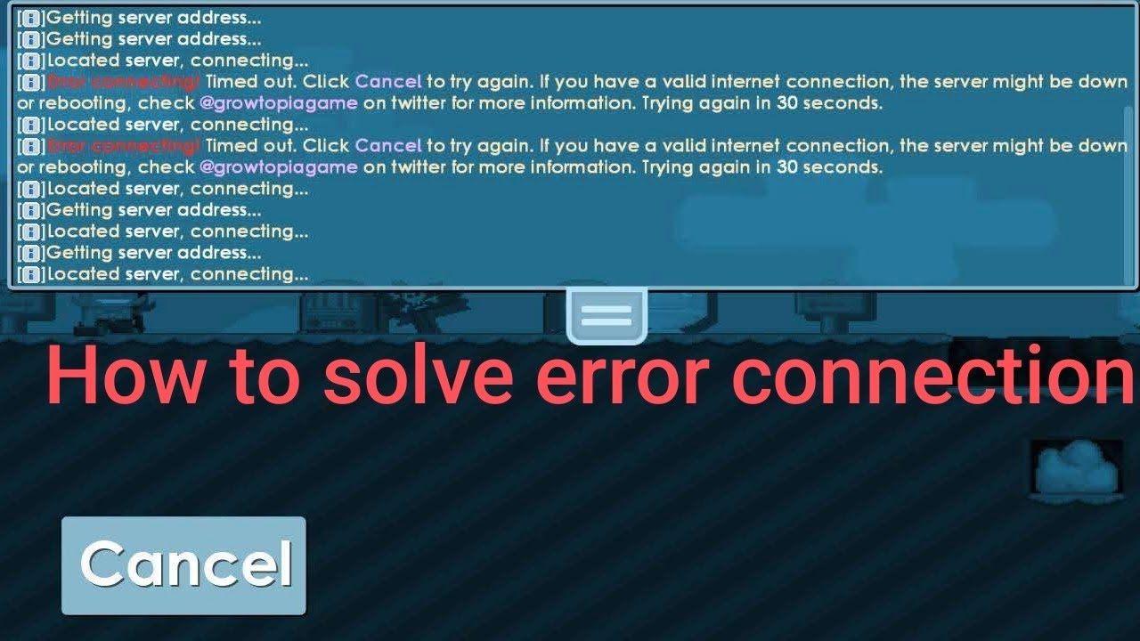HOW TO FIX ERROR CONNECTING IN GROWTOPIA 2025. #growtopia #growtopiaindonesia #growtopiagame 