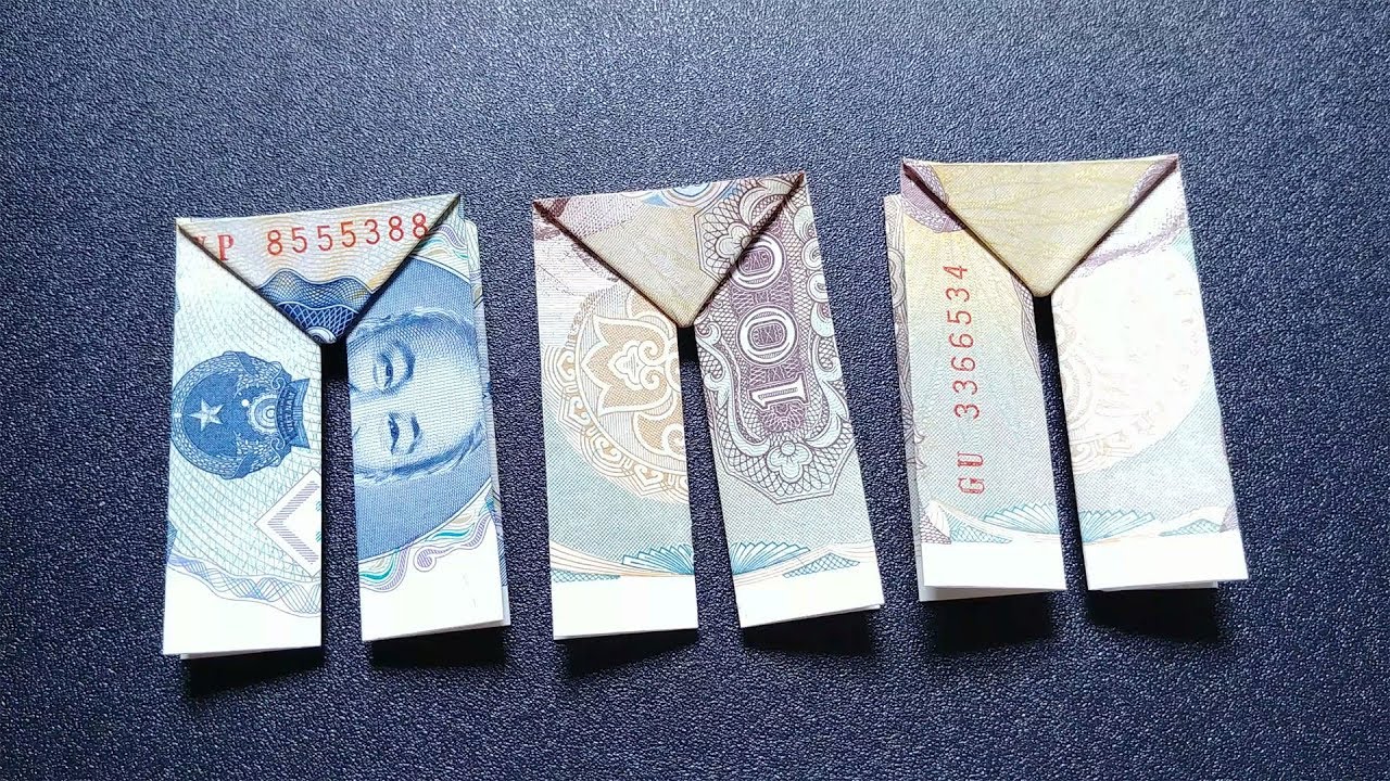Money Origami Trousers Instructions | XEP GIAY ORIGAMI