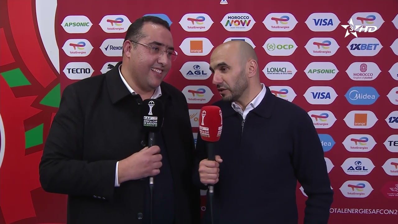🎙️ | سفيان الراشيدي رفقة الناخب الوطني #وليد_الركراكي بعد مباراة نيجيريا