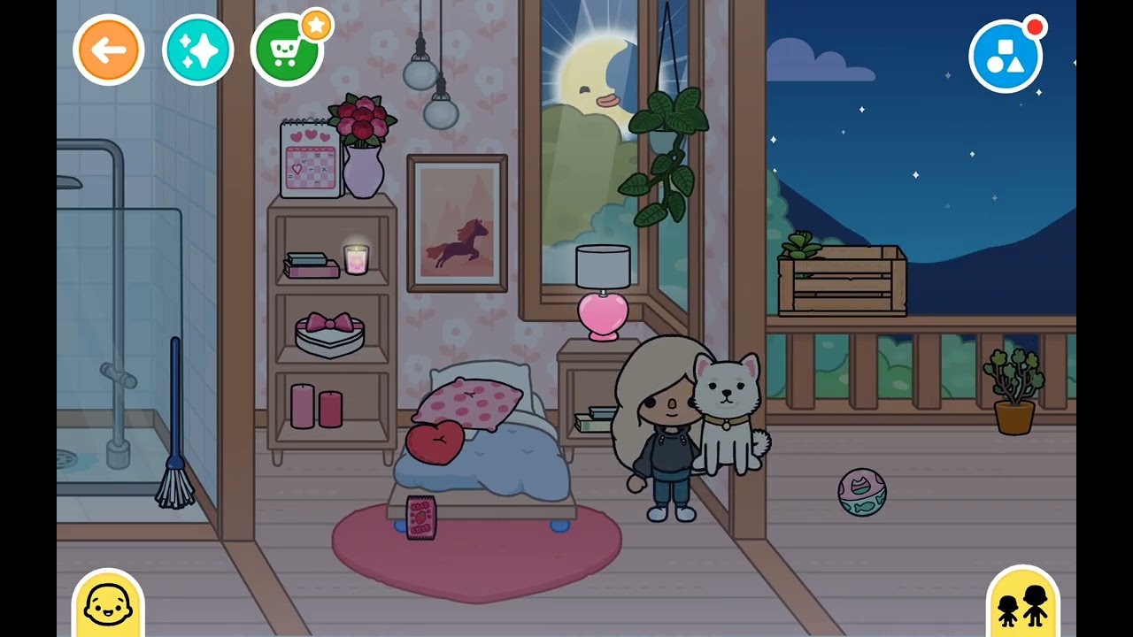 Playing toca boca