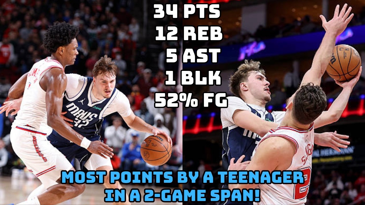 Cooper Flagg (34 PTS, 12 REB, 5 AST) Sets Record for Most Points by a Teenager in a Two-Game Span!