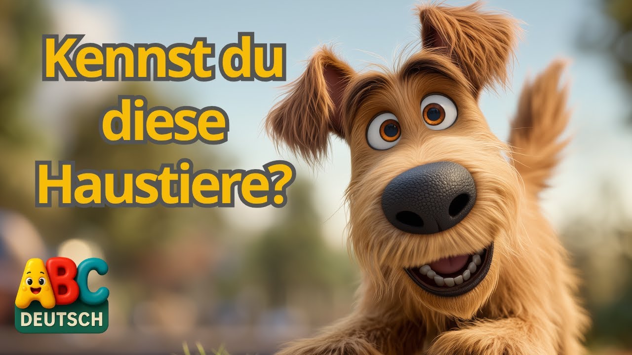 🎵 Haustiere lernen mit Lied & Spa&szlig; 🐶🐱🐰 | Tiere, Artikel & W&ouml;rter f&uuml;r Kinder