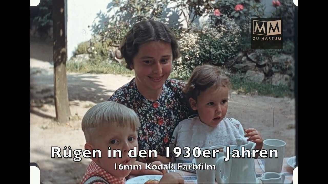 Rügen 1939 Sommerurlaub in Farbe privater 16mm Urlaubsfilm