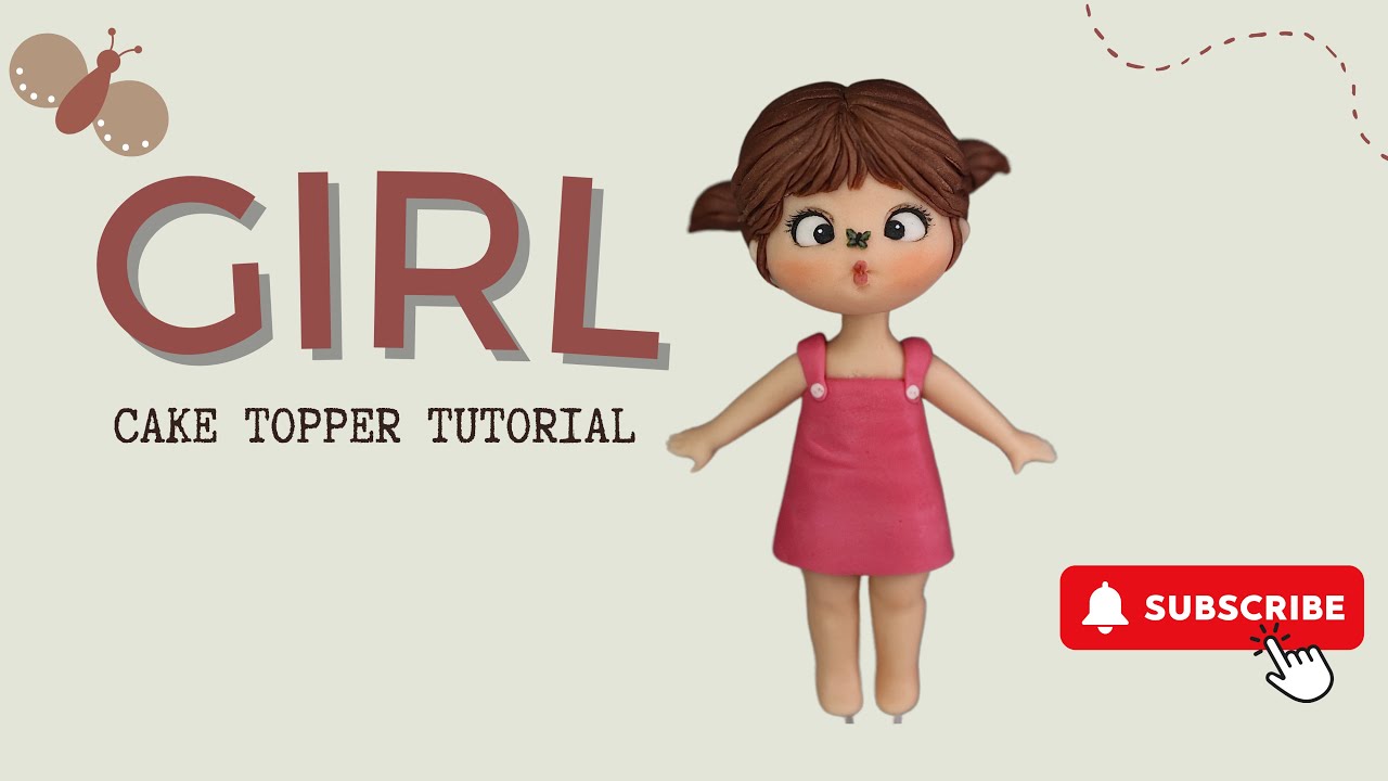 Girl Cake Topper Tutorial