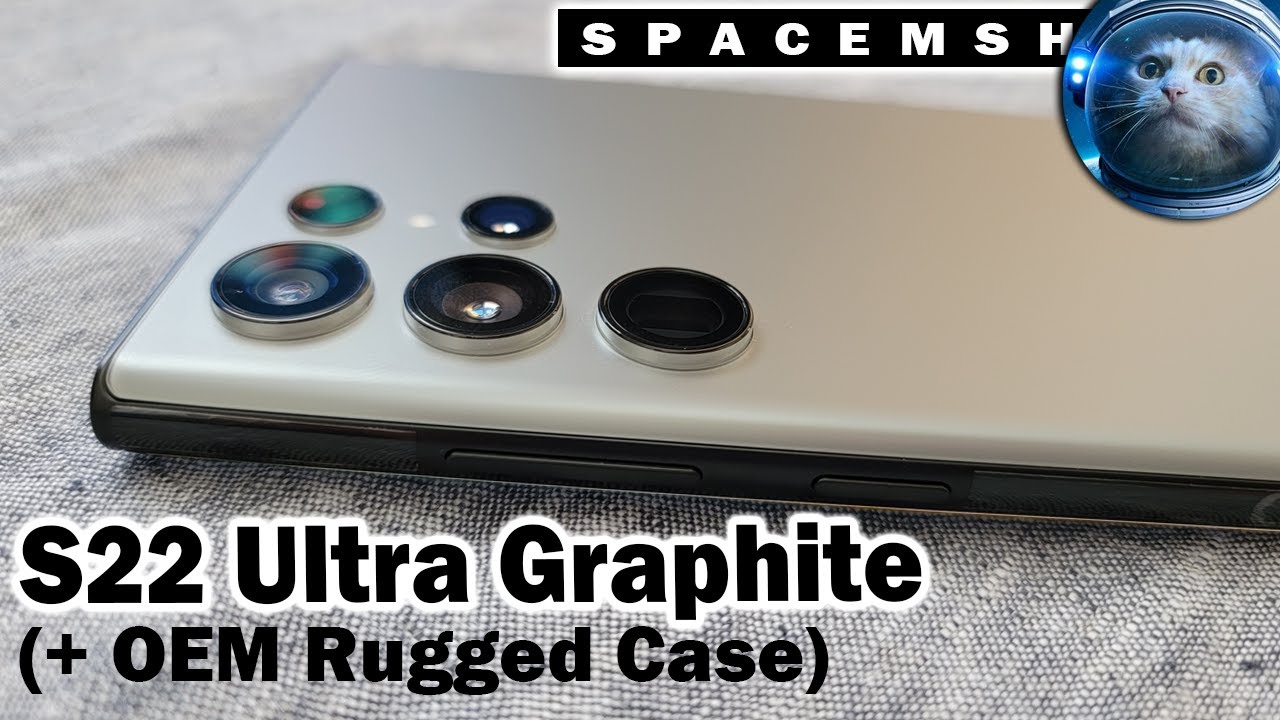 Samsung S22 Ultra Graphite + OEM Rugged Case Unboxing