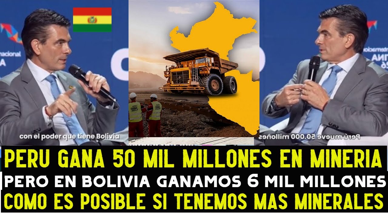 PRESIDENTE BOLIVIANO NO PUEDE CREER COMO PERU PRODUCE 10 VECES MAS QUE BOLIVIA EN LA MINERIA