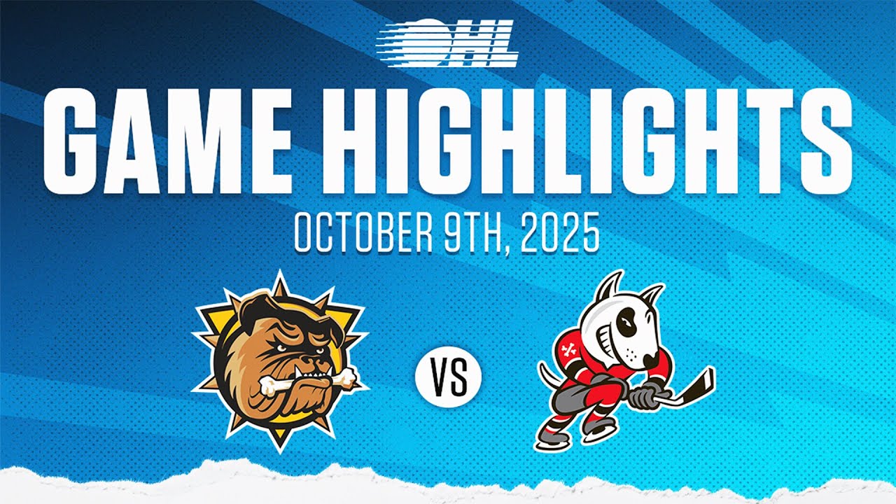 Лучшие моменты OHL: Brantford Bulldogs против Niagara IceDogs, 9 октября 2025 г.
